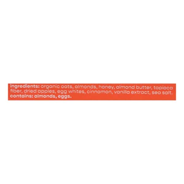 Over Easy - Breakfast Bar Apple Cinnamn - Case of 12-1.8 OZ - Image 3