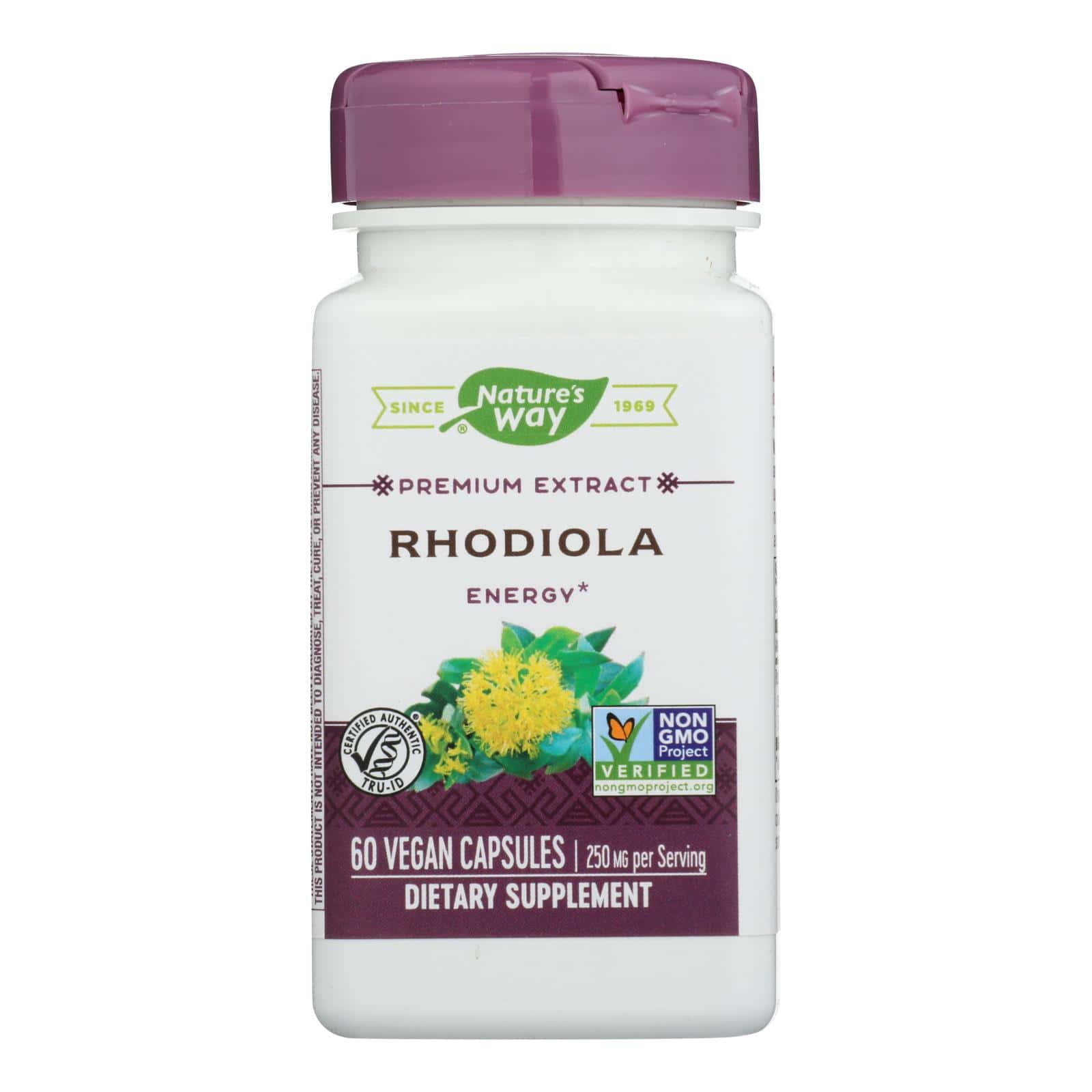 Nature's Way - Rhodiola Rosea Standardized - 60 Vcaps - Image 2