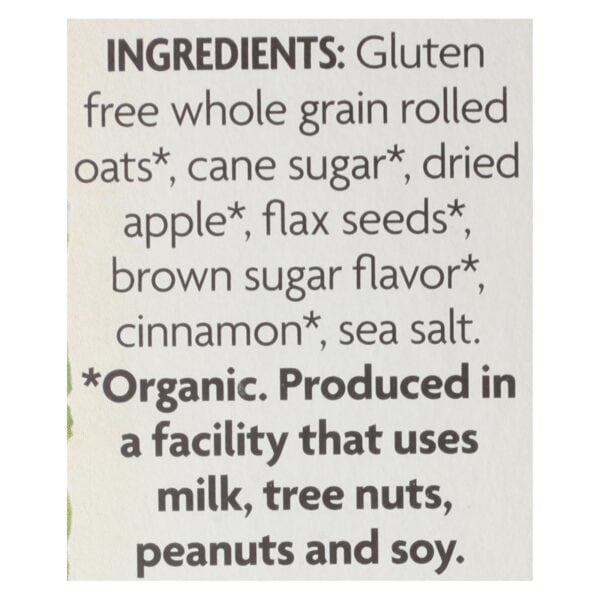 Nature's Path Organic Hot Oatmeal - Spiced Apple with Flax - Case of 6 - 11.3 oz. - Image 2