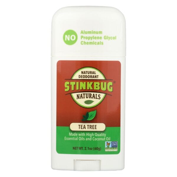 Stinkbug Naturals Deodorant Stick - Tea Tree - 2.1 oz - Image 2