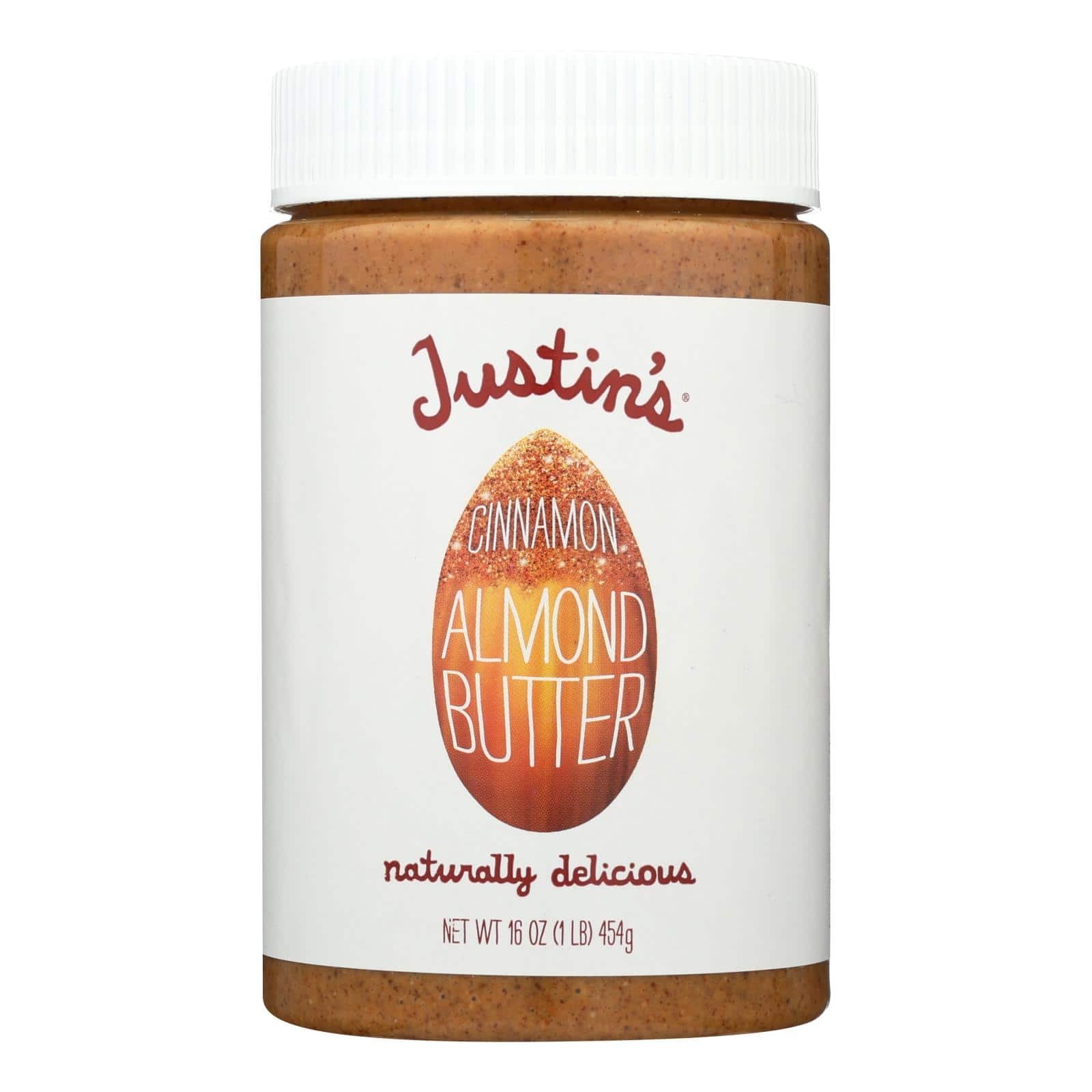 Justin's Nut Butter Almond Butter - Cinnamon - Case of 6 - 16 oz. - Image 2