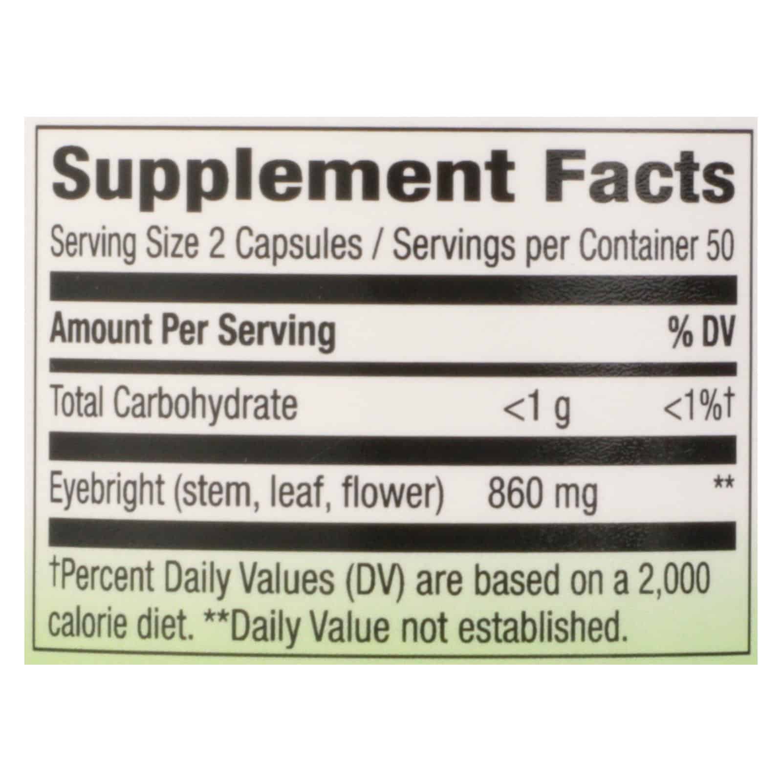Nature's Way - Eyebright Herb - 100 Capsules - Image 2