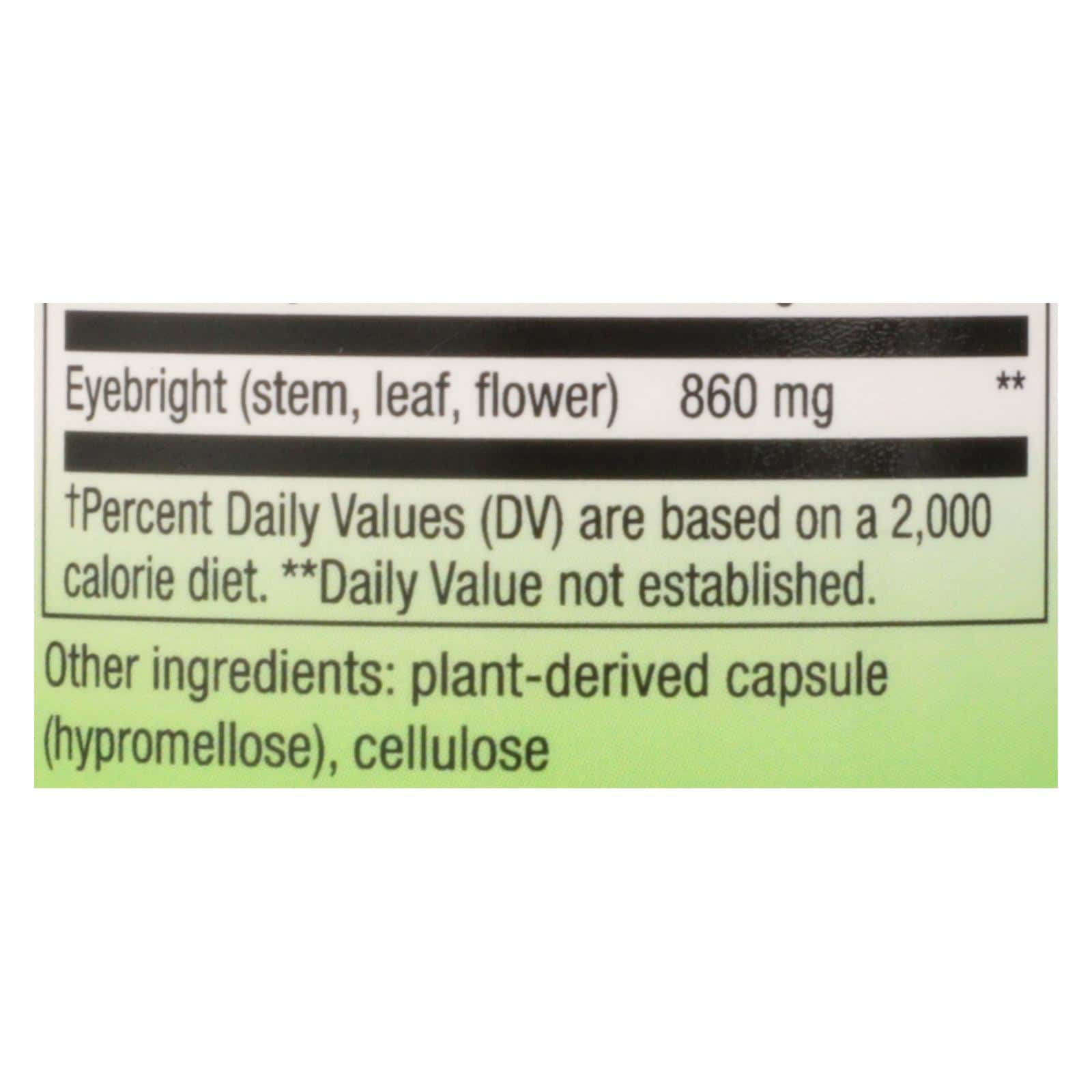 Nature's Way - Eyebright Herb - 100 Capsules - Image 3