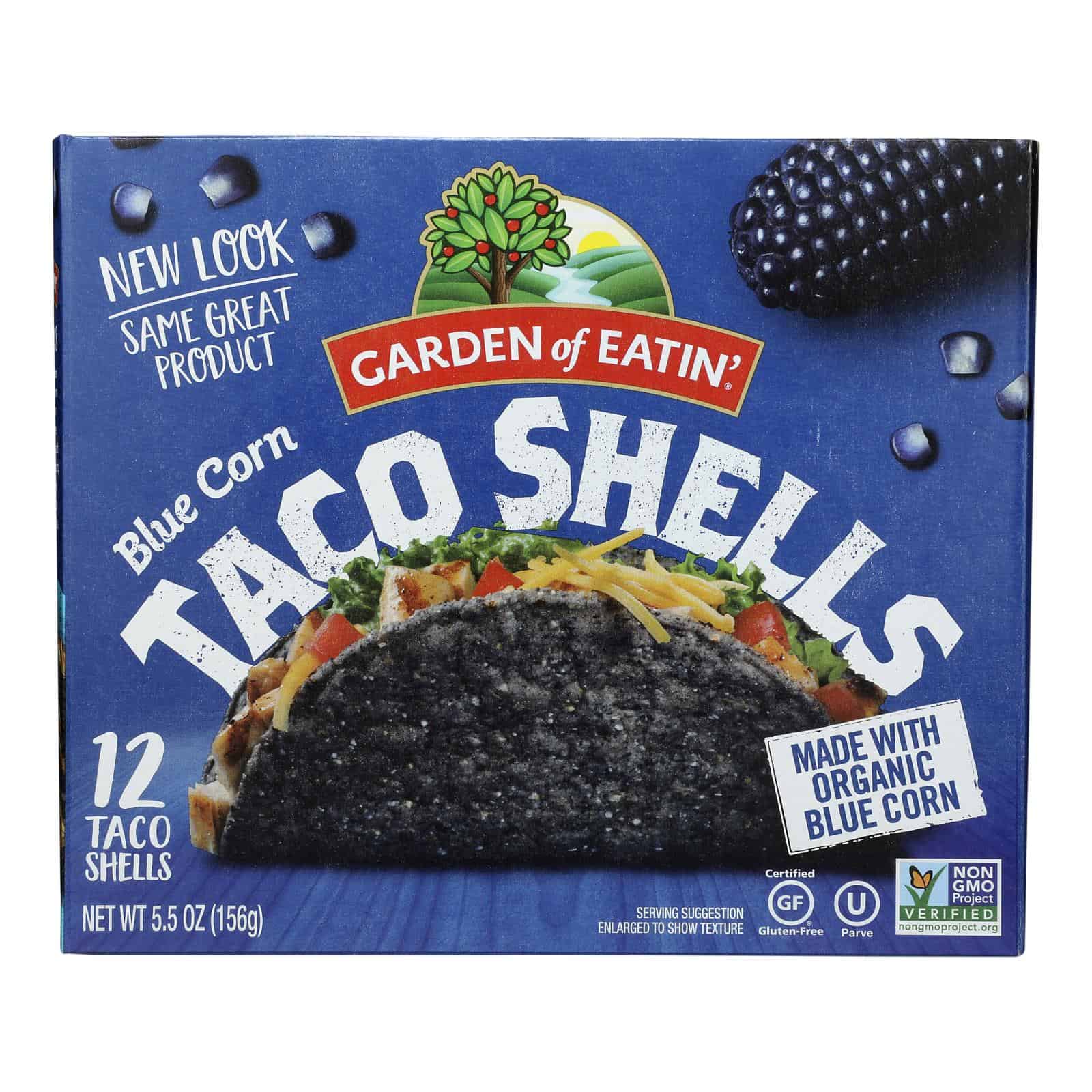 Garden of Eatin' Blue Corn Taco Shells - Blue Corn - Case of 12 - 5.5 oz. - Image 2