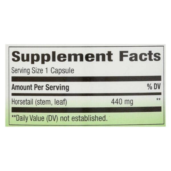 Nature's Way - Horsetail Grass - 100 Capsules - Image 2