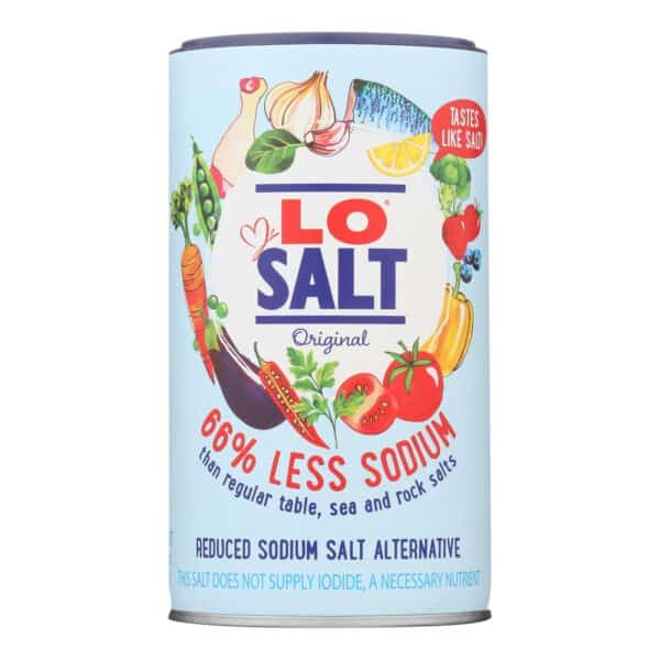 Losalt Reduced Sodium Salt - Case of 6 - 12.35 oz. - Image 2