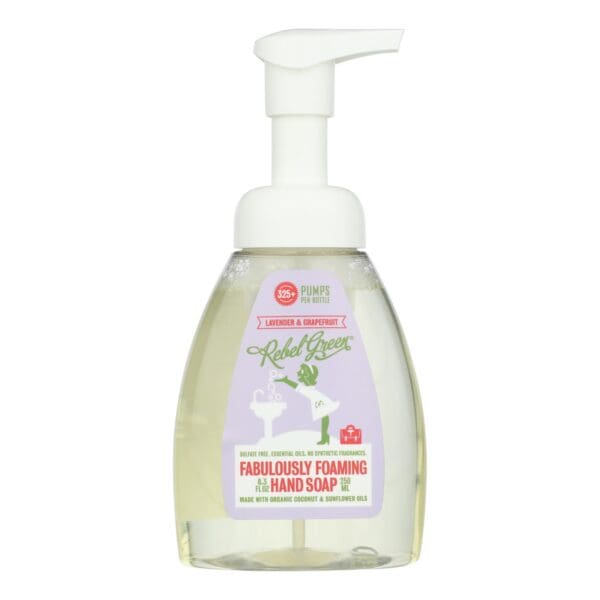 Rebel Green - Foam Soap Lavender Grapefruit - Case of 6-8.3 FZ