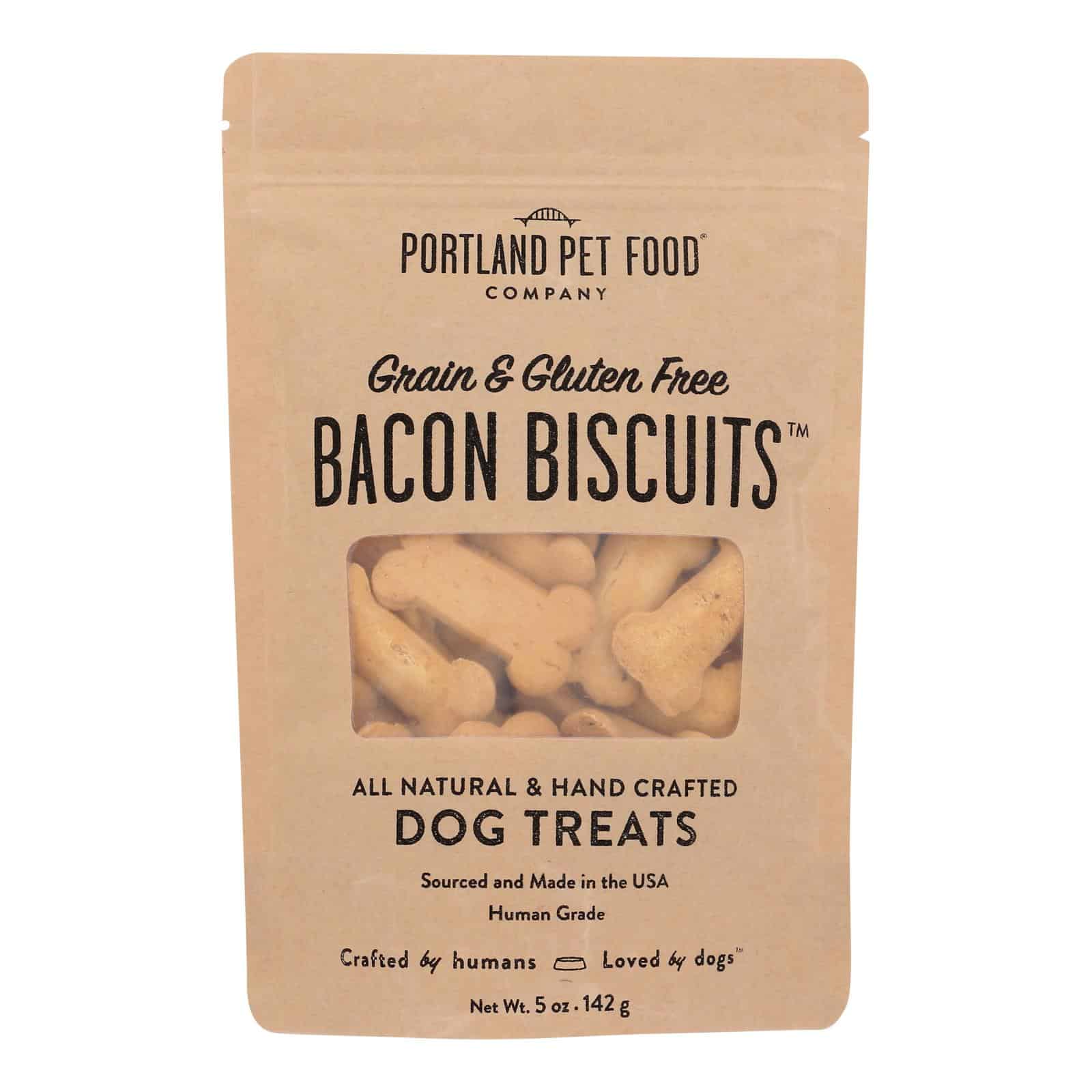 Portland Pet Food Company - Dog Treats Bacon Biscuits - Case of 6-5 OZ - Image 2