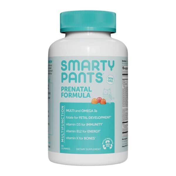 Smartypants Vitamins Prenatal Complete Strawberry Banana, Lemon, Orange Gummies  - 1 Each - 80 CT - Image 2