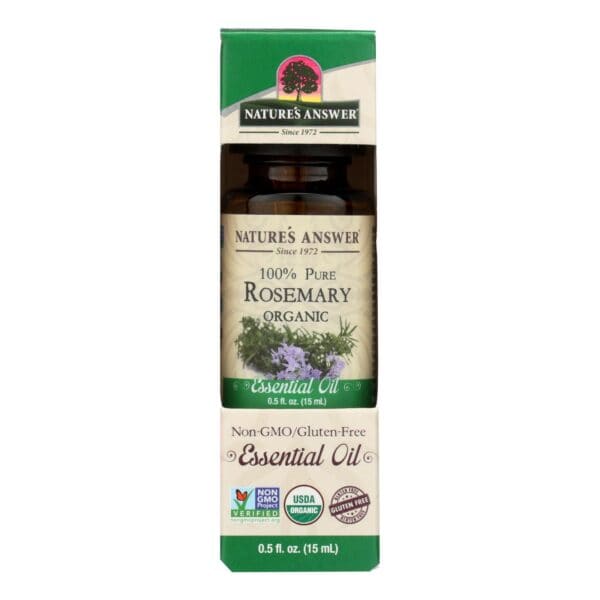 Nature's Answer - Organic Essential Oil - Rosemary - 0.5 oz. - Image 2
