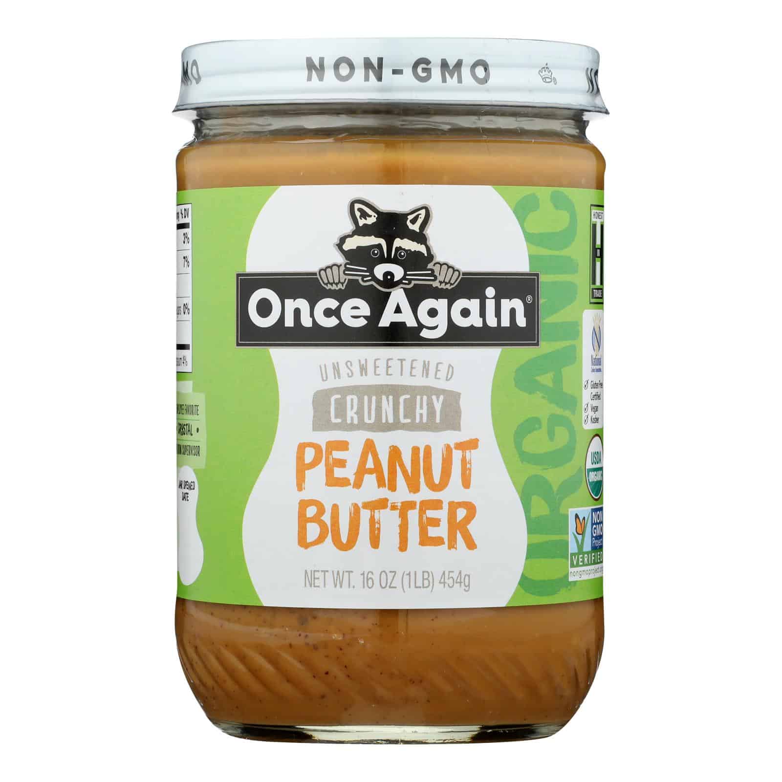 Once Again - Peanut Butter Organic Crunch - Case of 6-16 OZ - Image 2