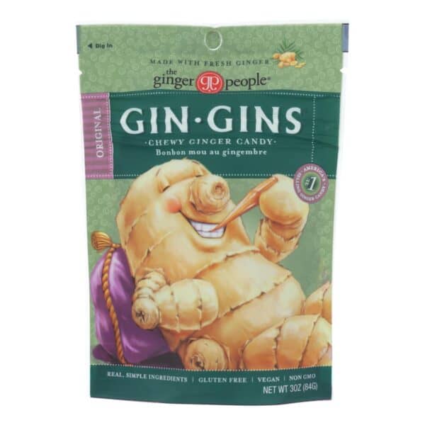 Ginger People - Gin Gins Chewy Ginger Candy - Original - Case of 12 - 3 oz. - Image 2