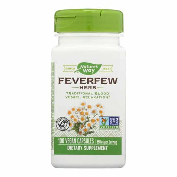 Nature's Way - Feverfew Leaves - 100 Capsules - Image 2