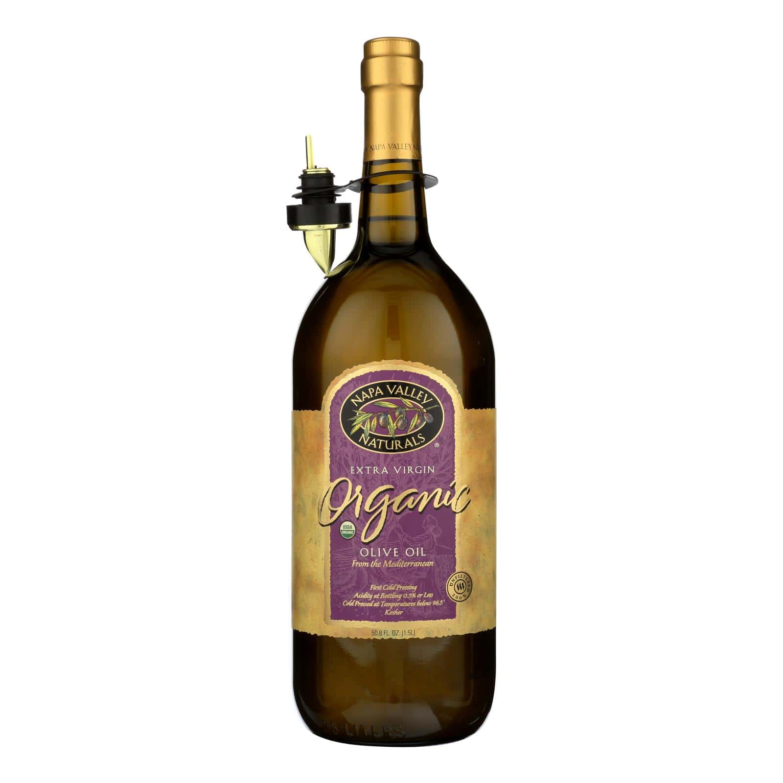 Napa Valley Naturals Organic Extra Virgin Olive Oil - Case of 6 - 50.8 Fl oz. - Image 2