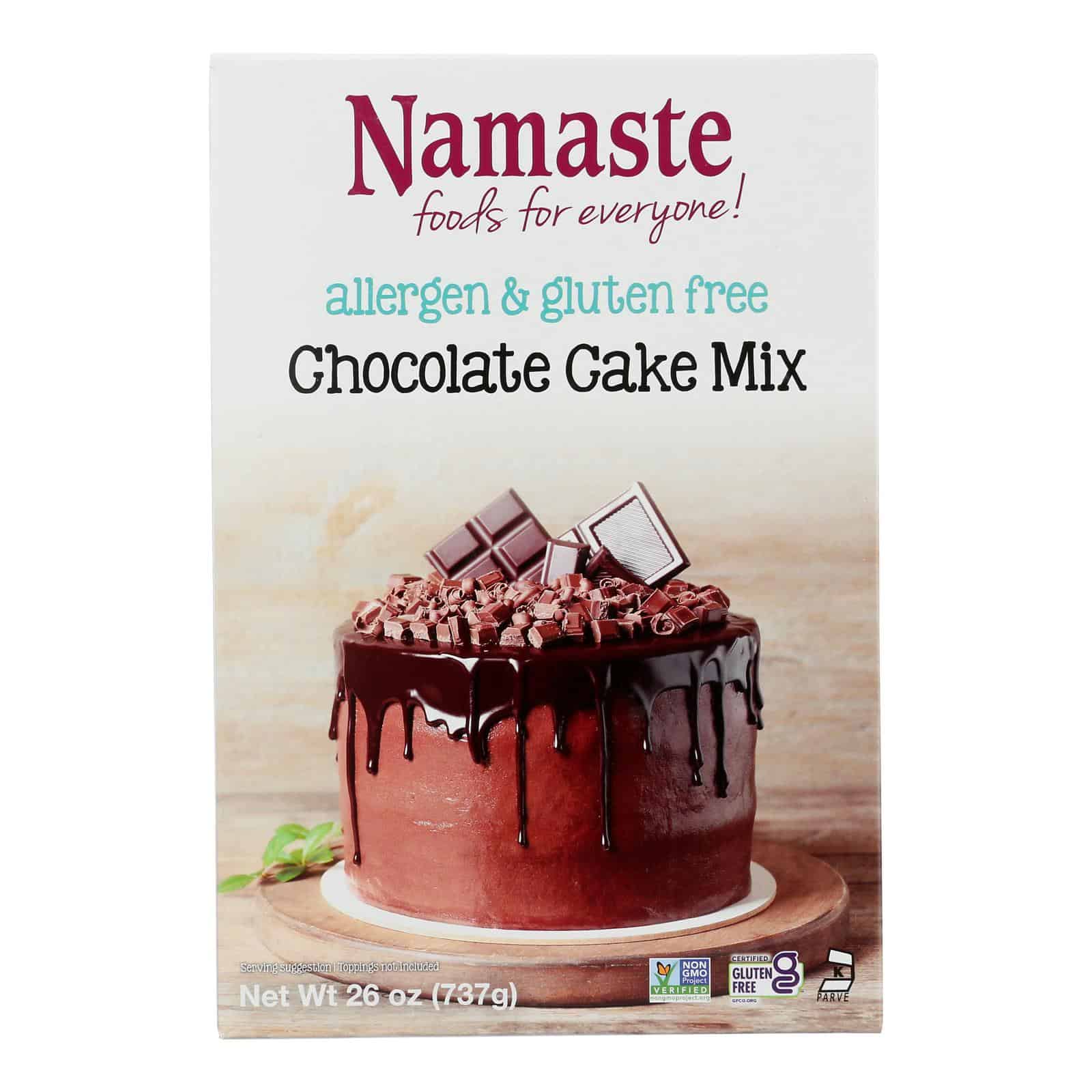 Namaste Foods Chocolate Cake - Mix - Case of 6 - 26 oz.