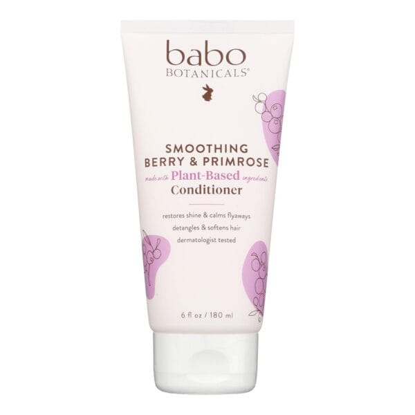 Babo Botanicals - Detangling Conditioner - Instantly Smooth Berry Primrose - 6 oz