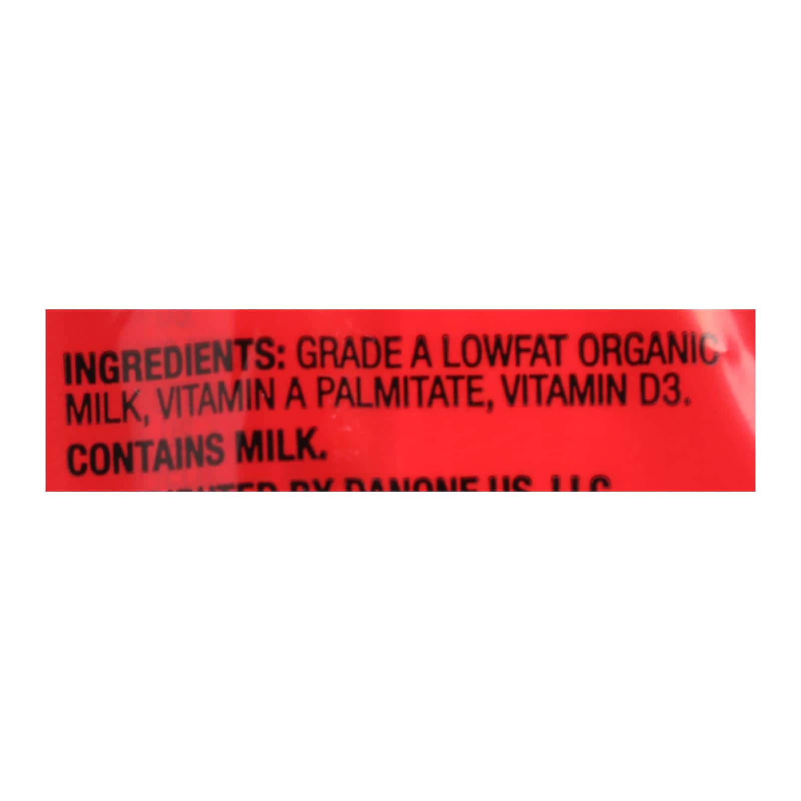 Horizon Organic Dairy Organic Low Fat 1 % Milk - Aseptic - Case of 3 - 6/8 fl oz