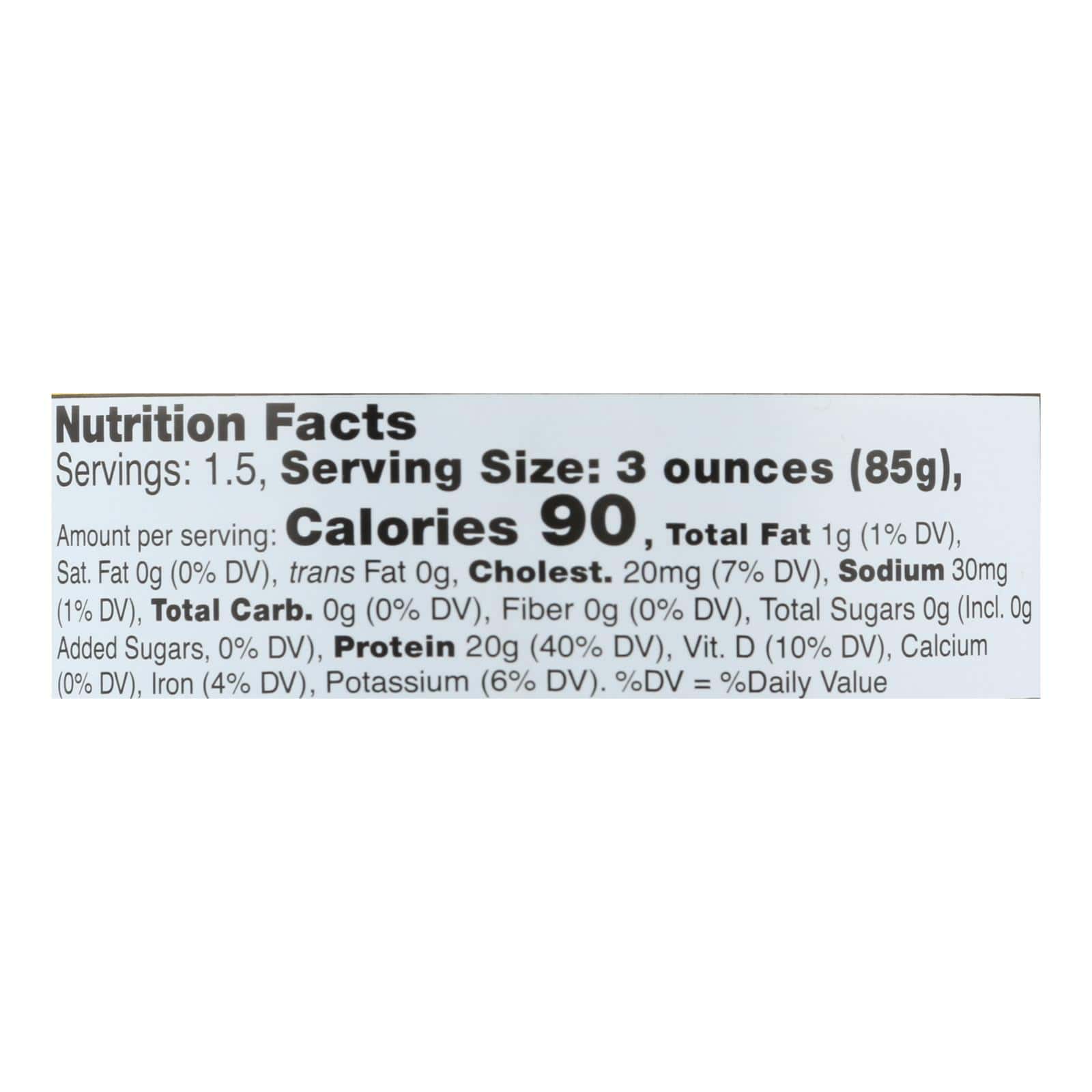 Wild Planet Wild Skipjack Light Tuna - No Salt Added - Case of 12 - 5 oz.