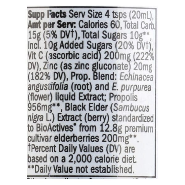 Nature's Way - Sambucus Immune Syrup - Case of 12 - 20 ML - Image 2