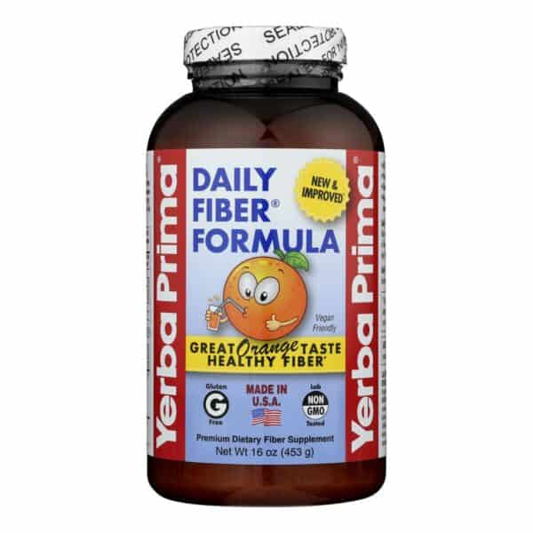 Yerba Prima Daily Fiber Formula, Orange Flavor  - 1 Each - 16 OZ - Image 3