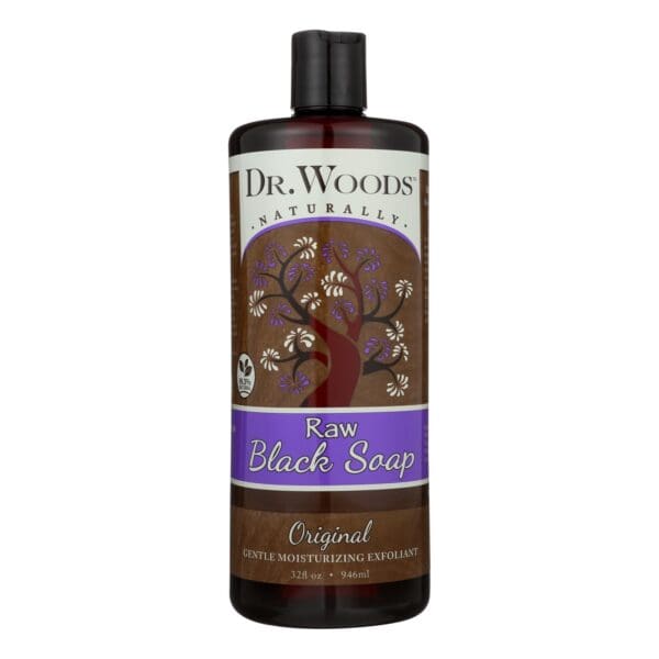 Dr. Woods Pure Black Soap - 32 fl oz - Image 2
