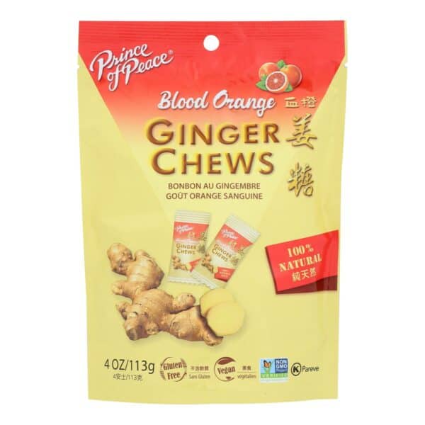 Prince Of Peace - Ginger Chews Blood Orange - 1 Each-4 OZ - Image 3