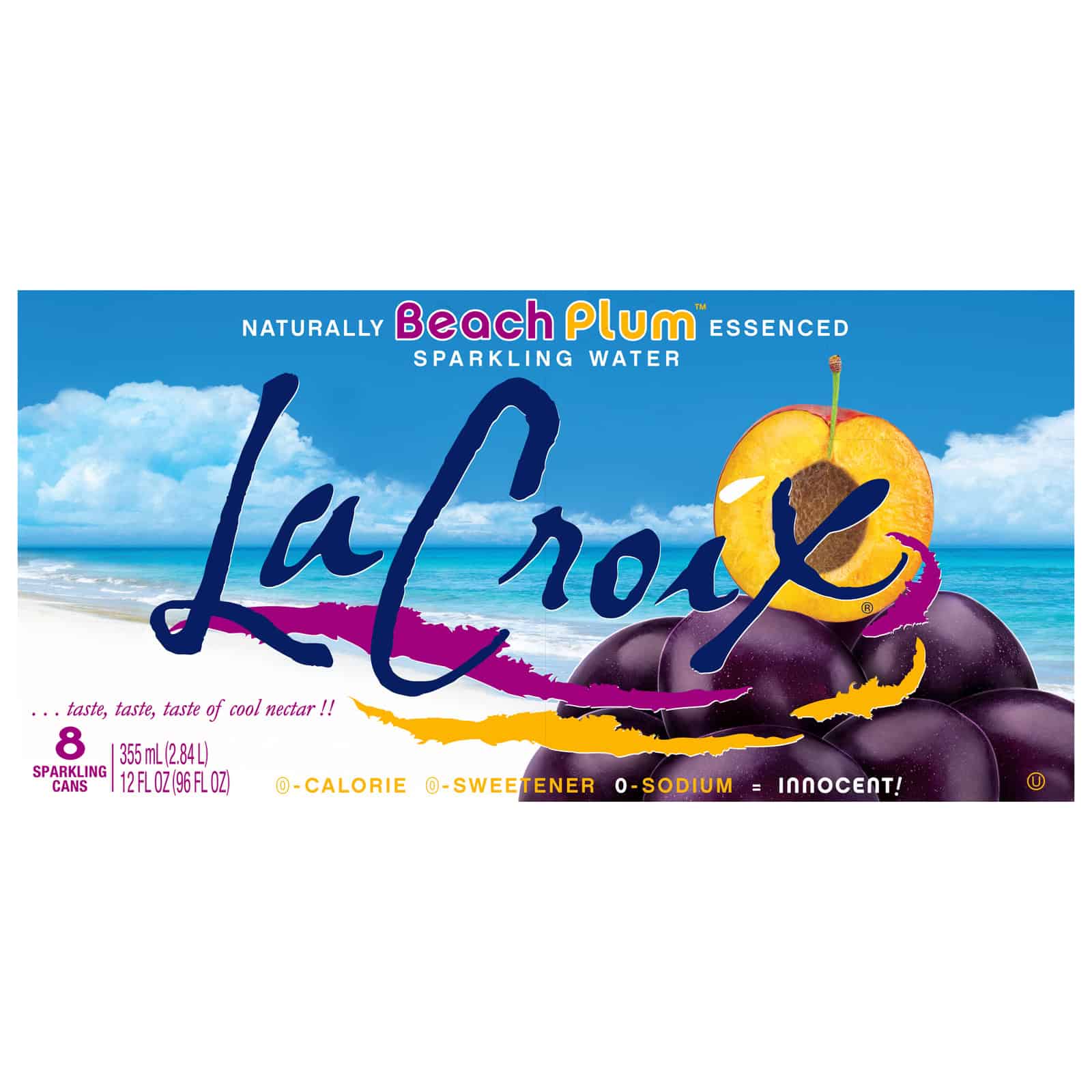 Lacroix - Sparkling Water Beach Plum - Case of 3-8/12 FZ - Image 2
