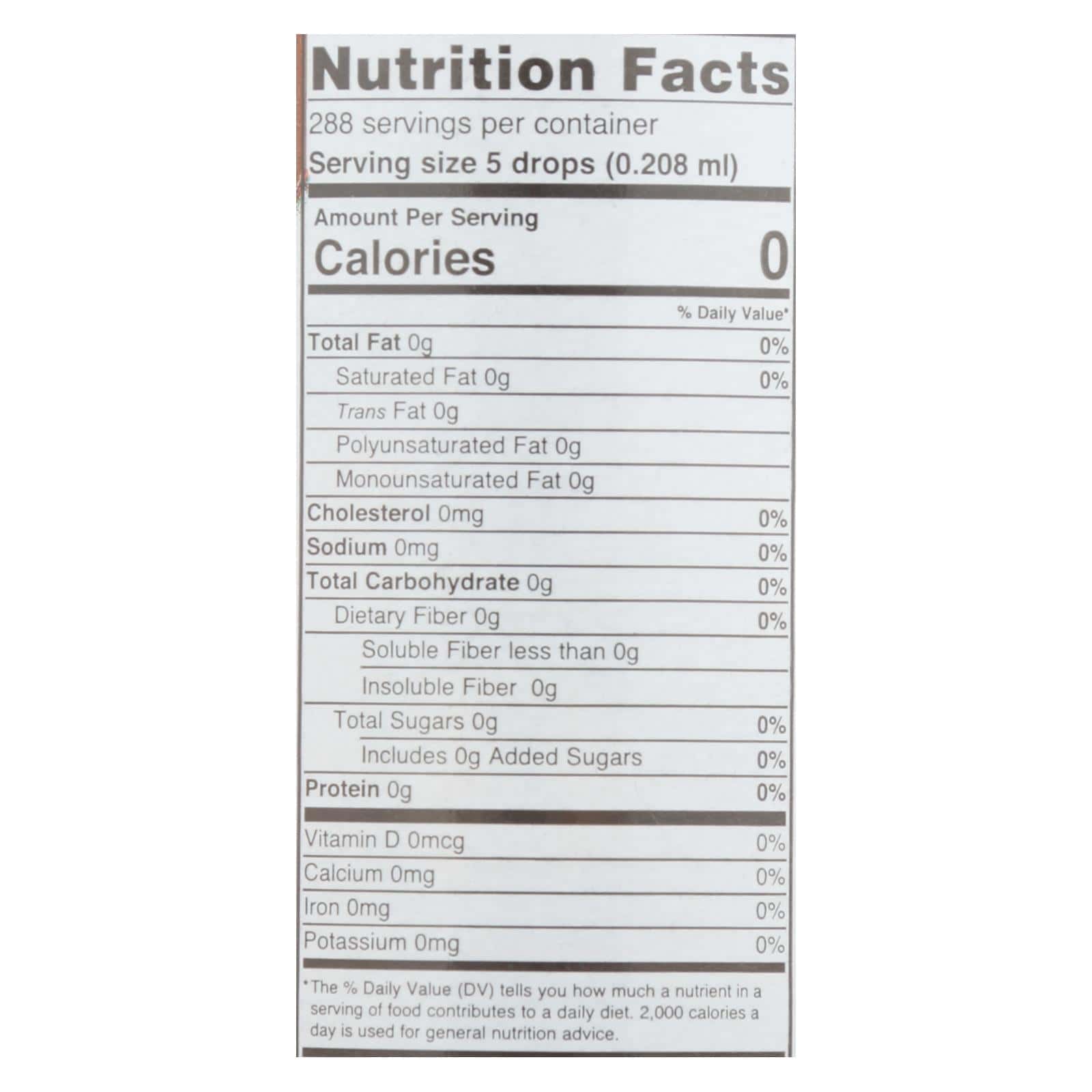 Sweet Leaf Sweet Drops Sweetener Chocolate - 2 fl oz - Image 3