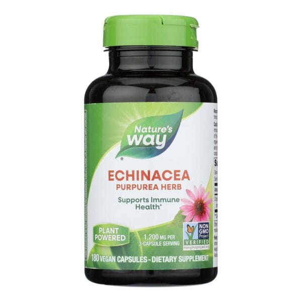 Nature's Way - Echinacea Purpurea Herb - 180 Capsules