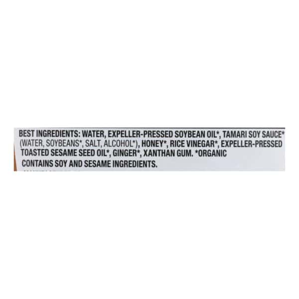 Annie's Naturals Vinaigrette Organic Sesame Ginger - Case of 6 - 8 fl oz. - Image 3