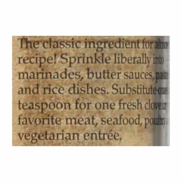 Morton and Bassett - Seasoning - Garlic Powder - Case of 3 - 2.6 oz. - Image 2