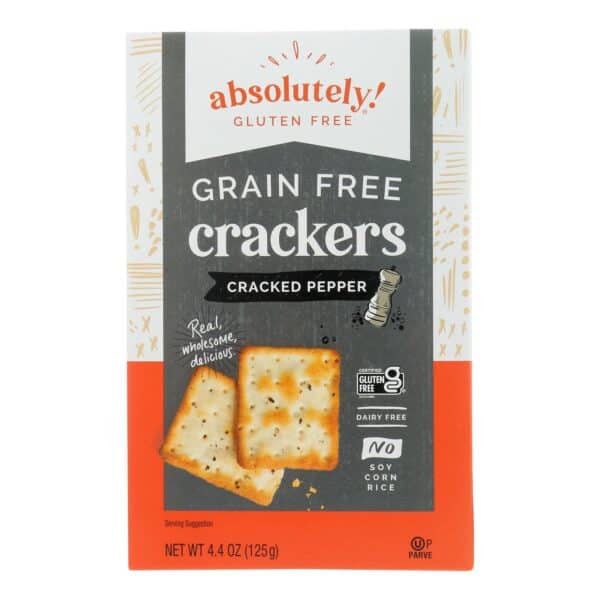 Absolutely Gluten Free - Crackers - Cracked Pepper - Case of 12 - 4.4 oz. - Image 2