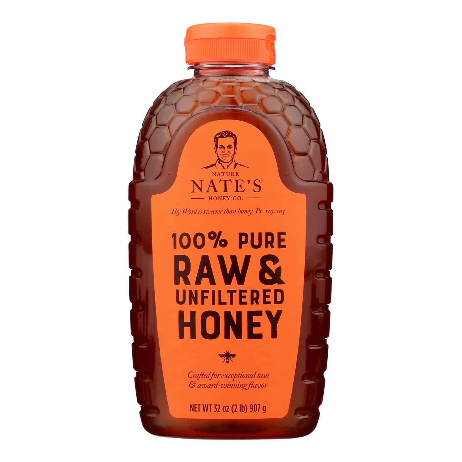 Nature Nate's 100% Pure Raw & Unfiltered Honey - Case of 6 - 32 OZ - Image 3