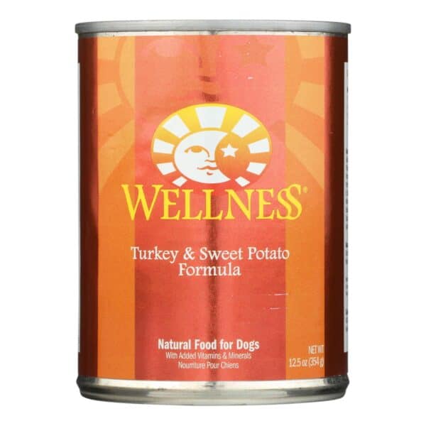 Wellness Pet Products Dog Food - Turkey and Sweet Potato Recipe - Case of 12 - 12.5 oz. - Image 3