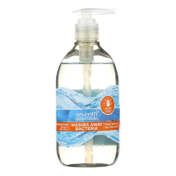 Seventh Generation Purely Clean Hand Wash - Fresh Lemon and Tea Tree - Case of 8 - 12 Fl oz. - Image 2