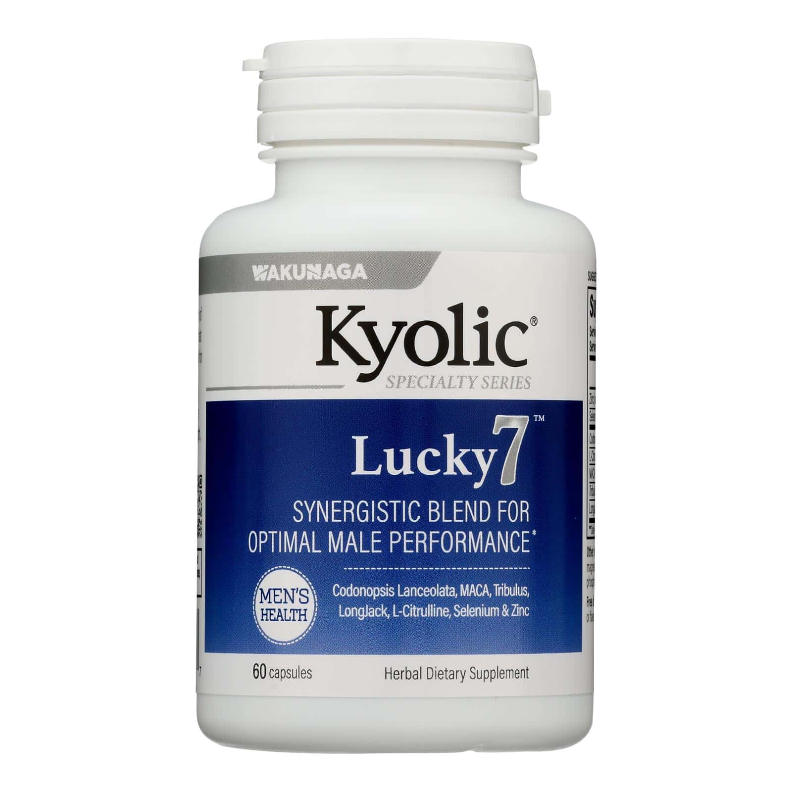 Lucky 7 Mens Performance Formula - Kyolic - 60 Capsules - Image 3