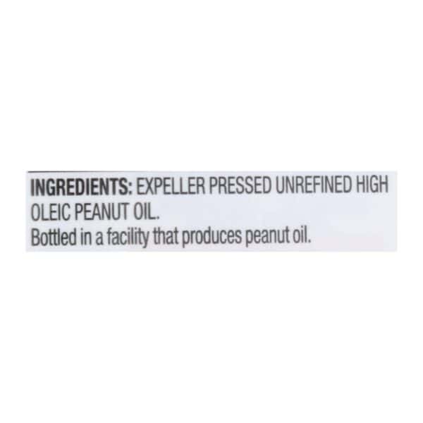 Spectrum Naturals Unrefined Peanut Oil - Case of 12 - 16 Fl oz. - Image 2