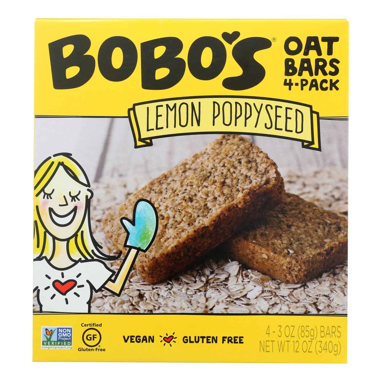 Bobo's Oat Bars - Oat Bar - Lemon Poppyseed - Case of 6 - 4 pk - Image 2