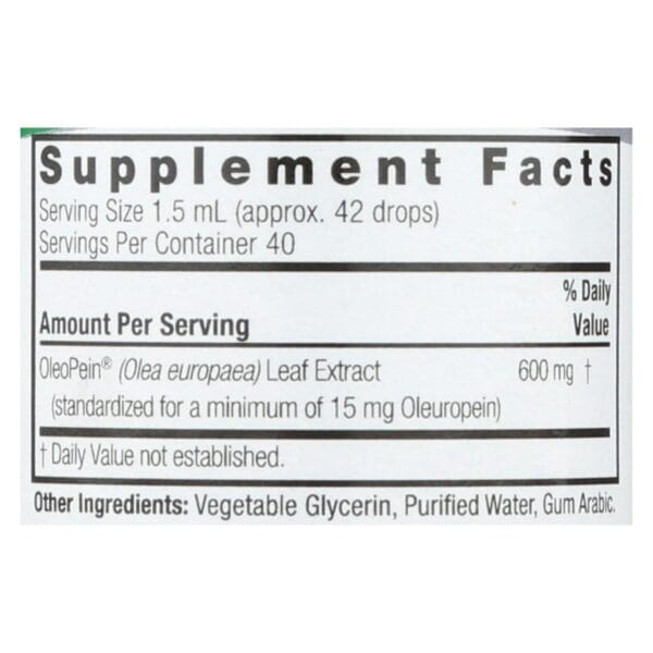 Nature's Answer - OleoPein Olive Leaf Alcohol Free - 2 fl oz - Image 3