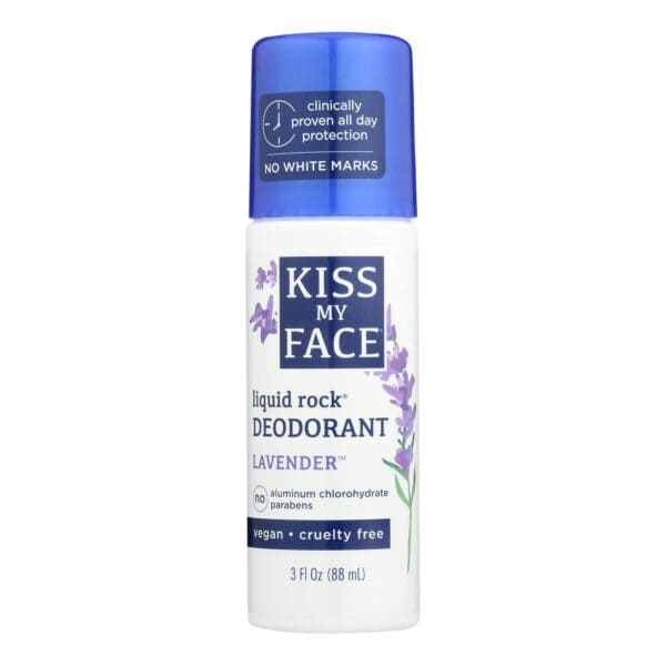Kiss My Face Deodorant Liquid Rock Roll-On Lavender - 3 fl oz - Image 2