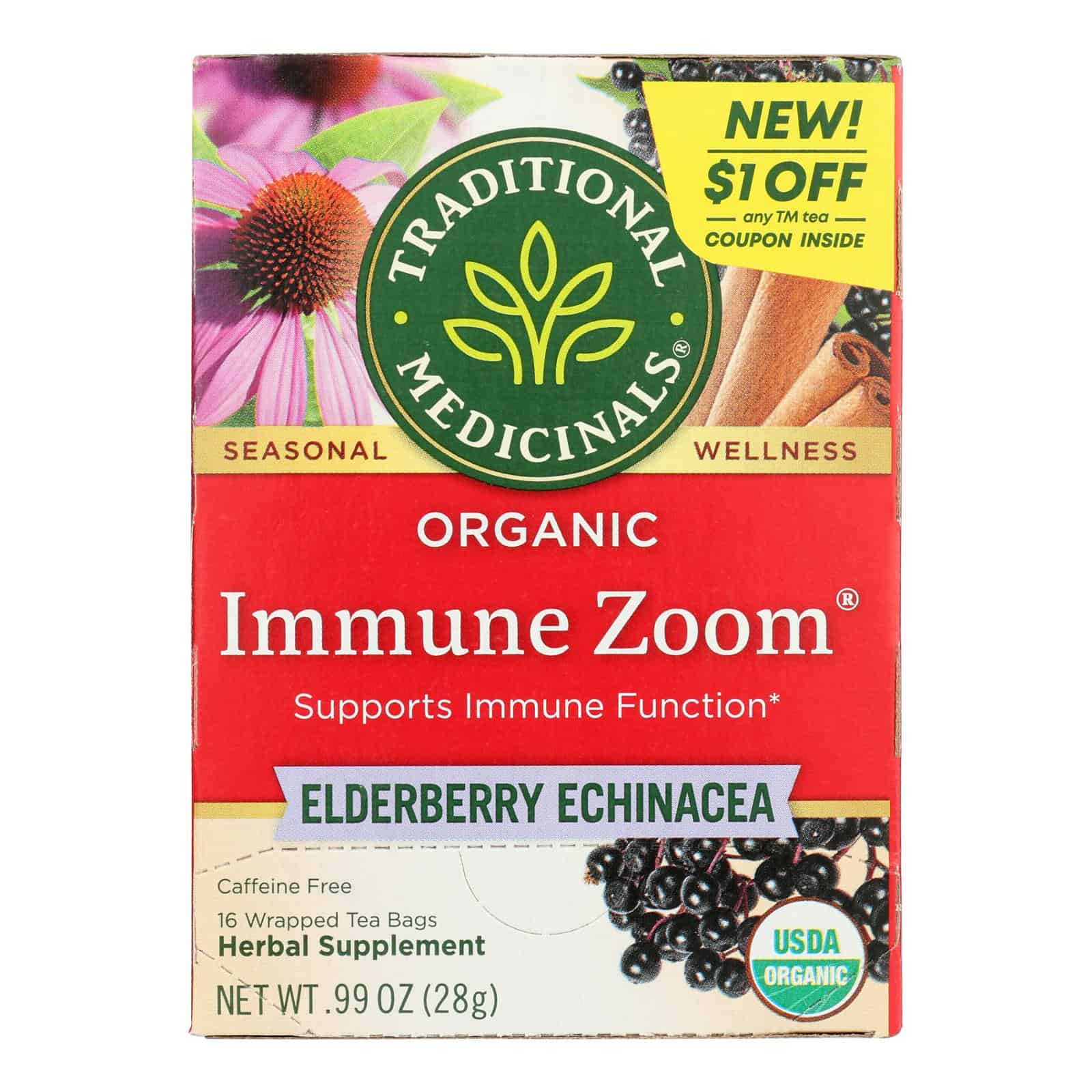 Traditional Medicinals - Tea Immuz Elbry Echin - Case of 6-16 BAG