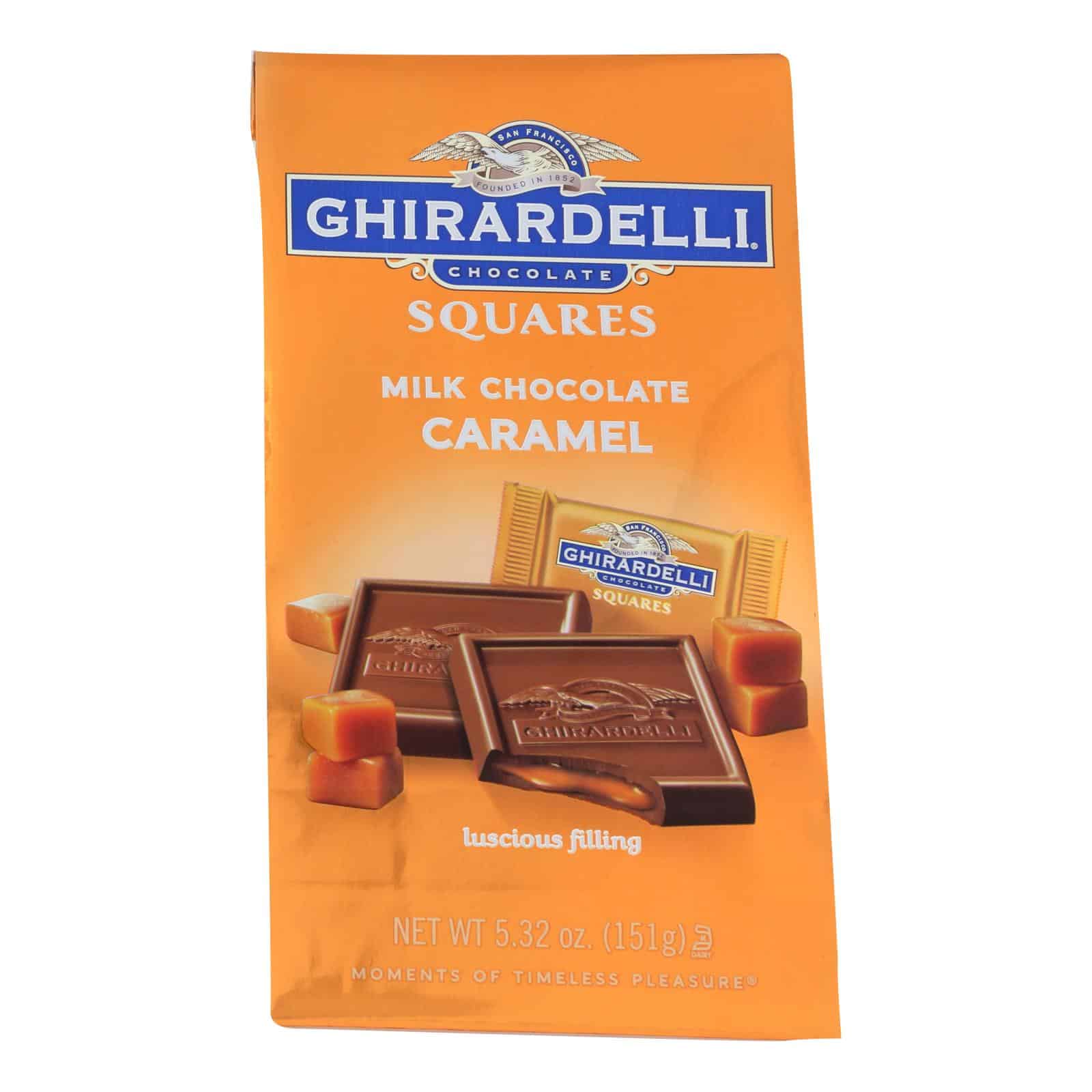 Ghirardelli Milk Chocolate Caramel Squares - Case of 6 - 5.32 OZ - Image 2