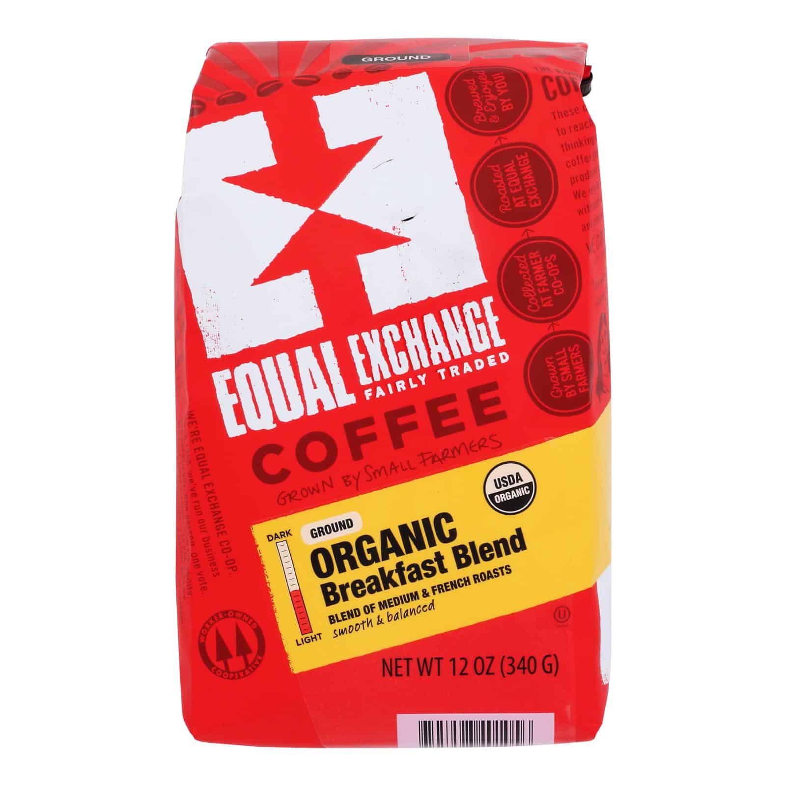 Equal Exchange Organic Drip Coffee - Breakfast Blend - Case of 6 - 12 oz. - Image 2