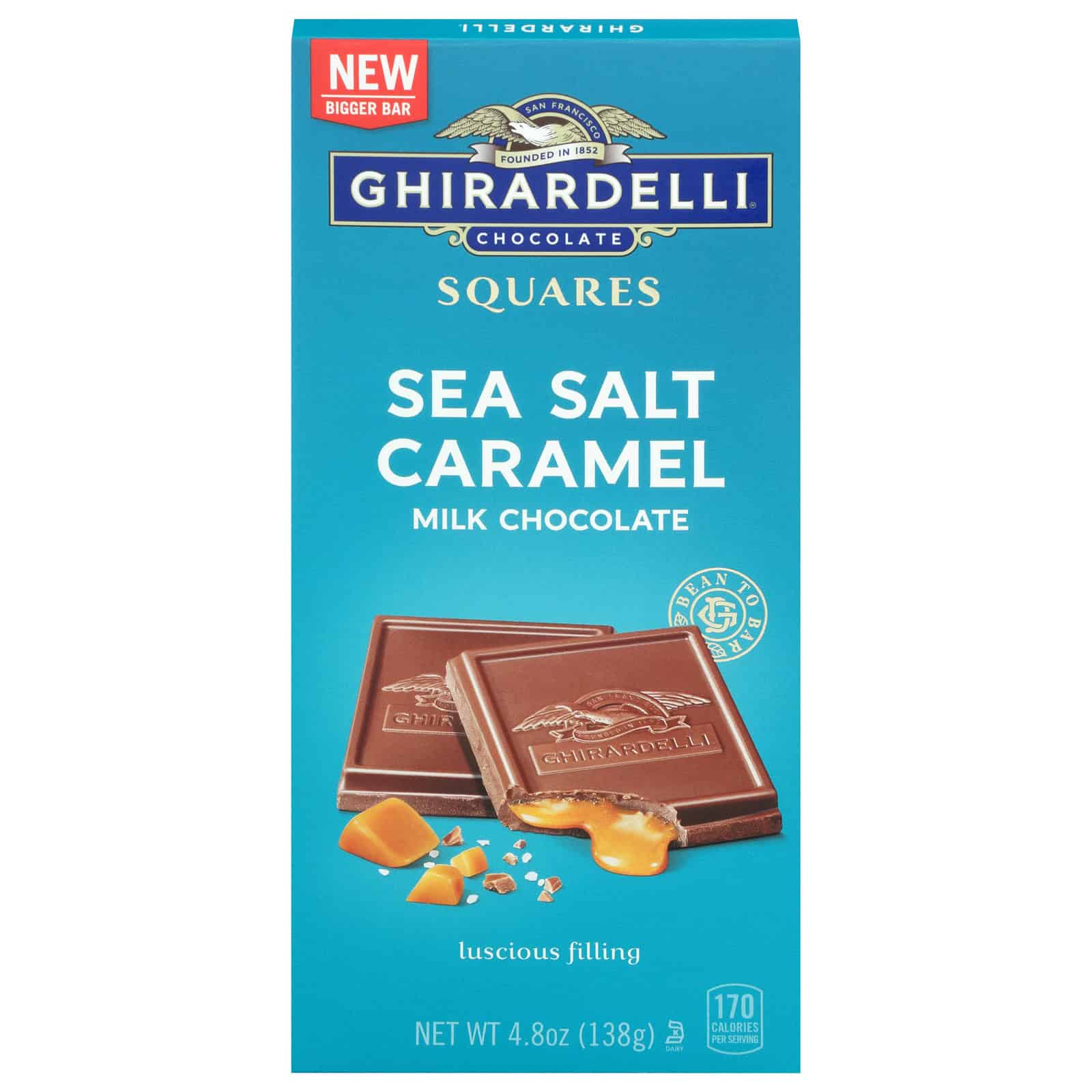 Ghirardelli - Bar Milk Chocolate Sea Salt Caramel - Case of 10-4.8 OZ - Image 3