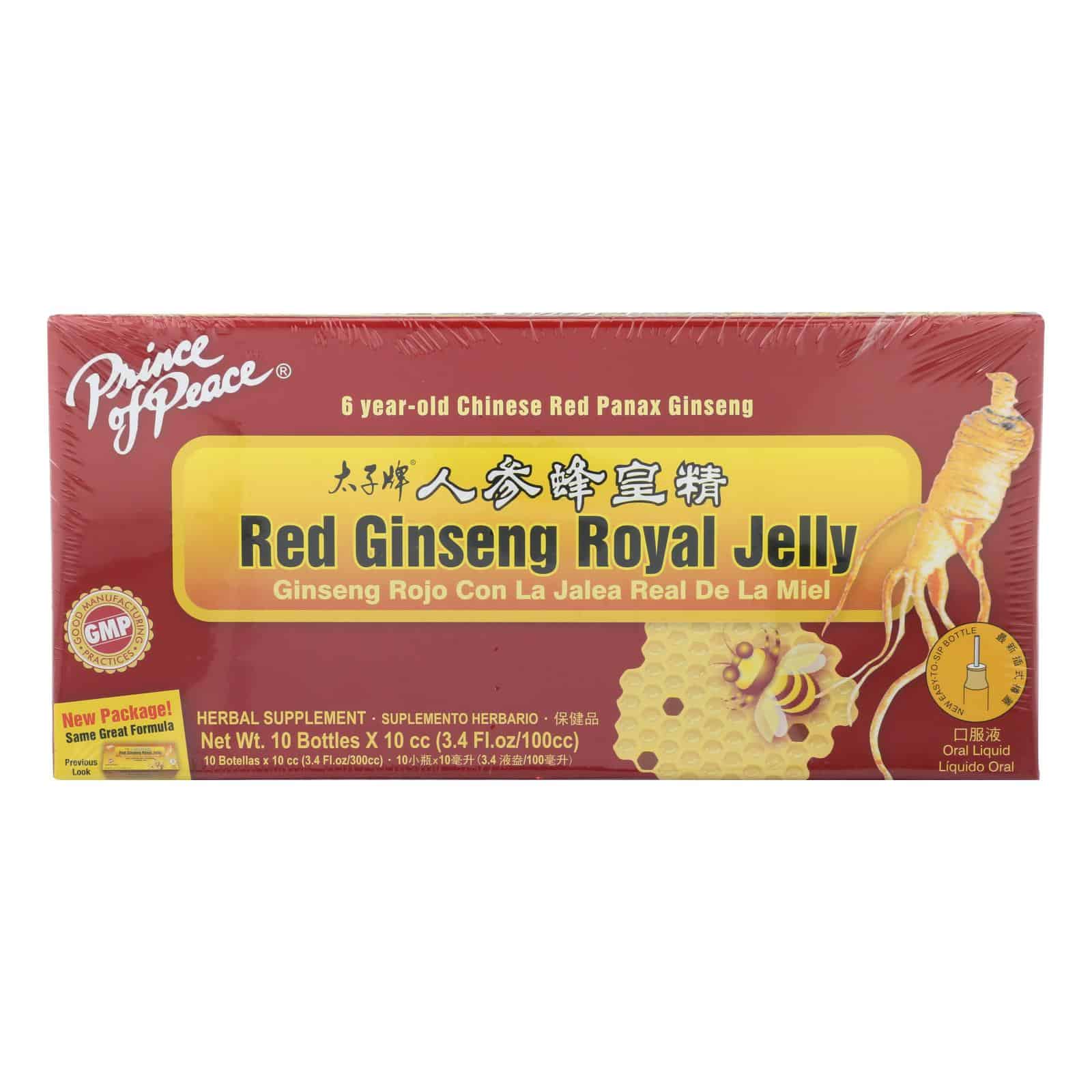 Prince of Peace Red Ginseng - Royal Jelly - 10 cc - 10 Count - Image 3