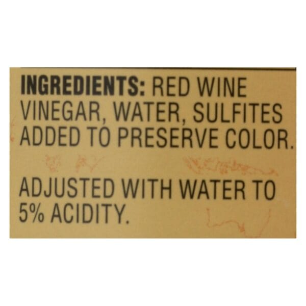 Reese Vinegar - Red Wine - Case of 6 - 12.7 fl oz - Image 3
