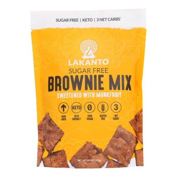 Lakanto - Monkfruit Sweetened Brownie Mix - Case of 8- 9.7 oz. - Image 2