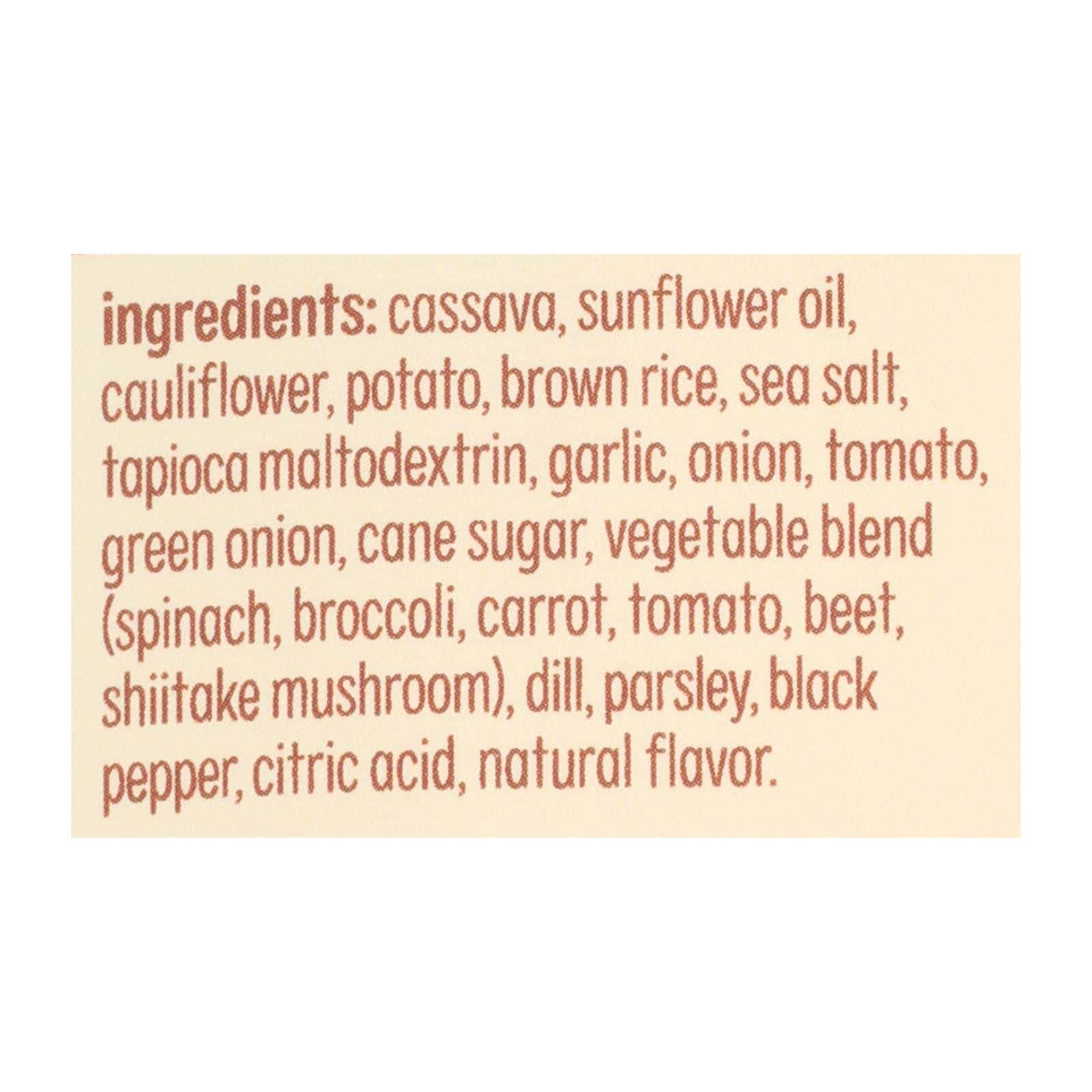 From the Ground Up Sour Cream & Onion Cauliflower Chips - Case of 12 - 3.5 OZ - Image 2