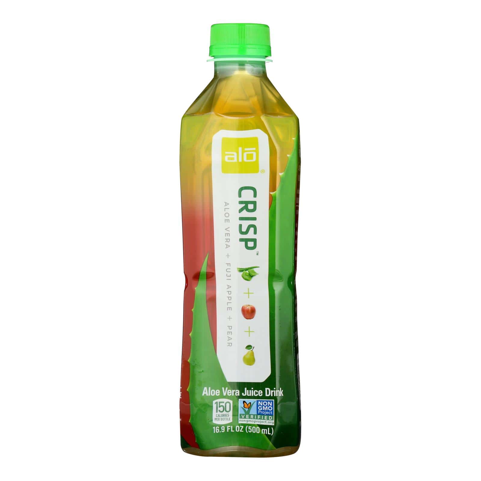 Alo Original Crisp Aloe Vera Juice Drink - Fuji Apple and Pear - Case of 12 - 16.9 fl oz. - Image 3