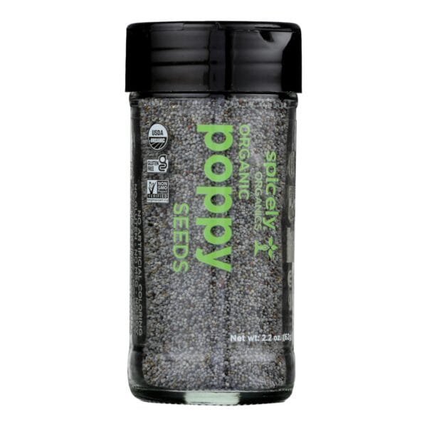 Spicely Organics - Poppy Seeds - Case of 3 - 2.2 OZ - Image 2
